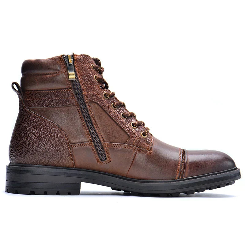Aldwick | Men's Leather Ankle Boots - Brown - Image 1