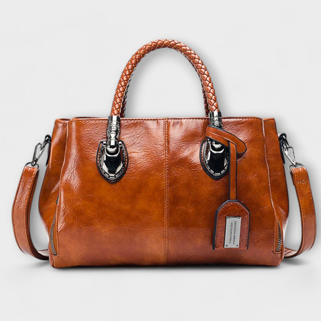 Belinda | Women's Braided Handle Shoulder Bag - Image 1