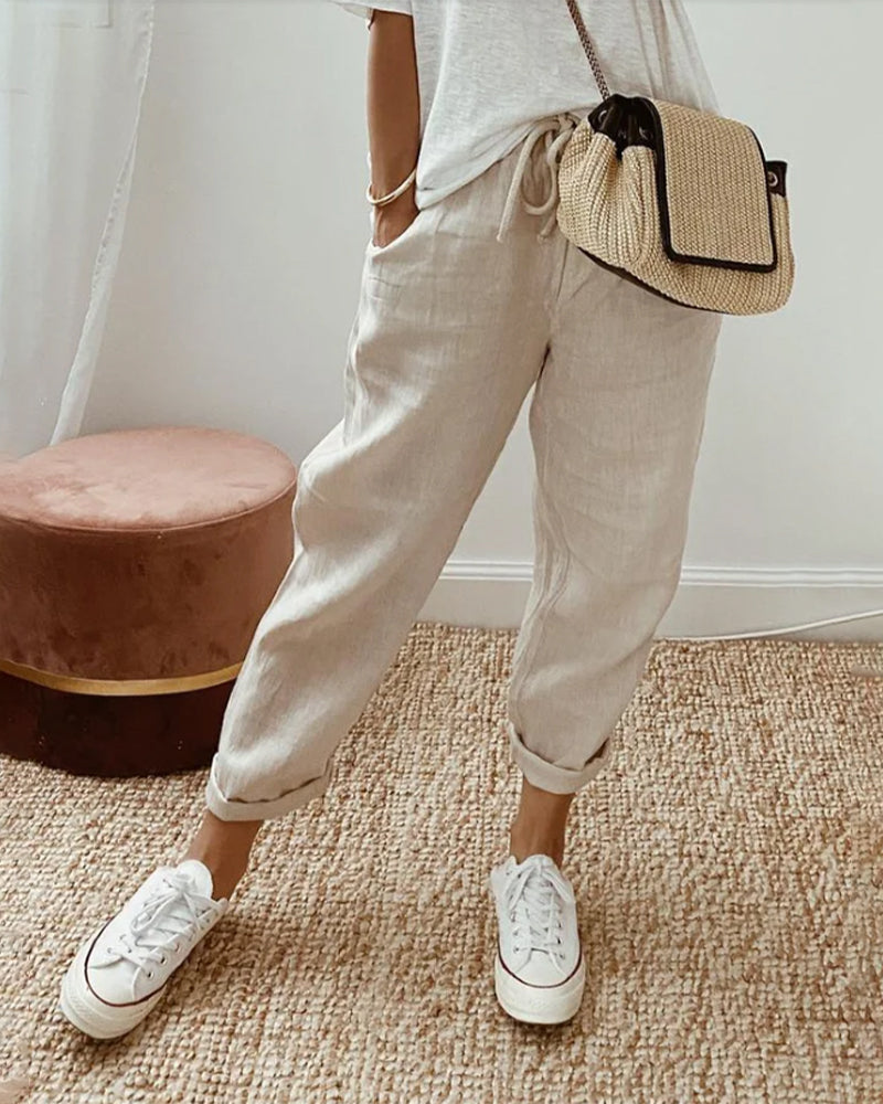Blaire | Women's Wide Leg High Waist Pants - Image 1