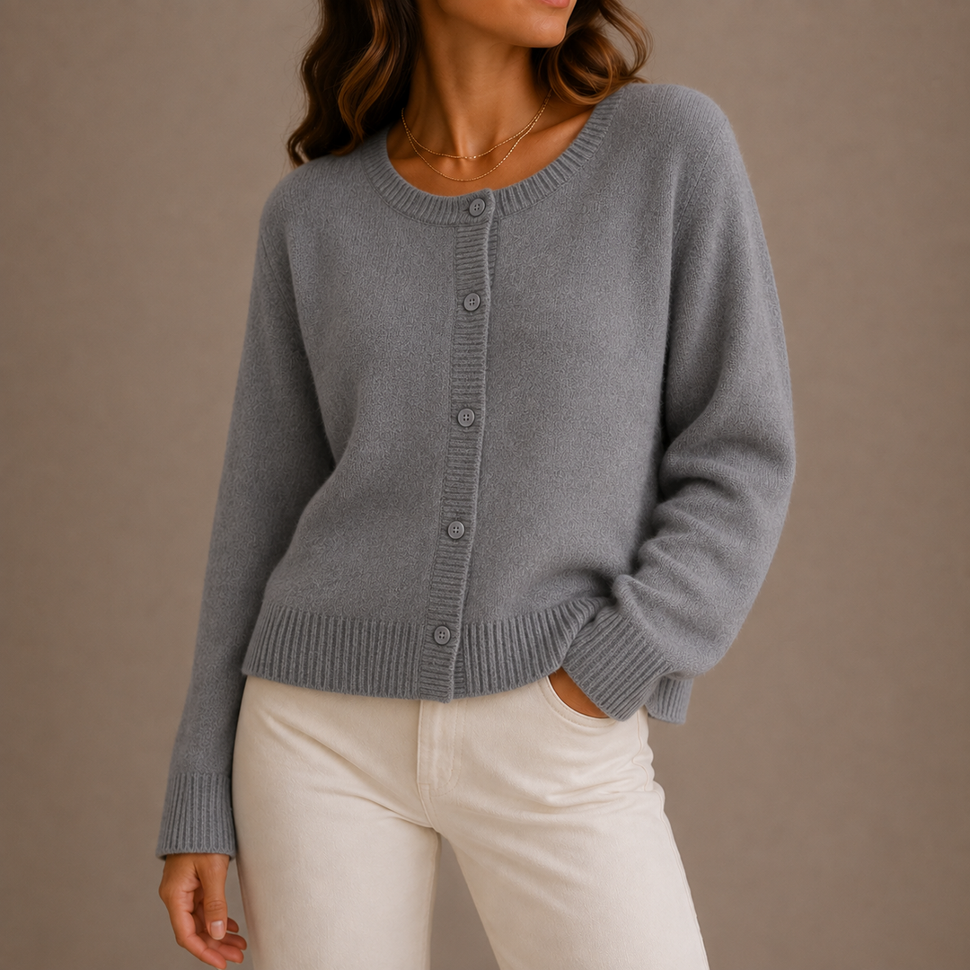 Calveth | Women's Knit Cardigan Button-Up Sweater - Image 1