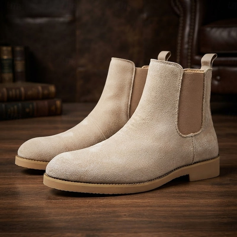 Caspian | Men's Chelsea Boots Suede Ankle Boot - Camel - Image 2
