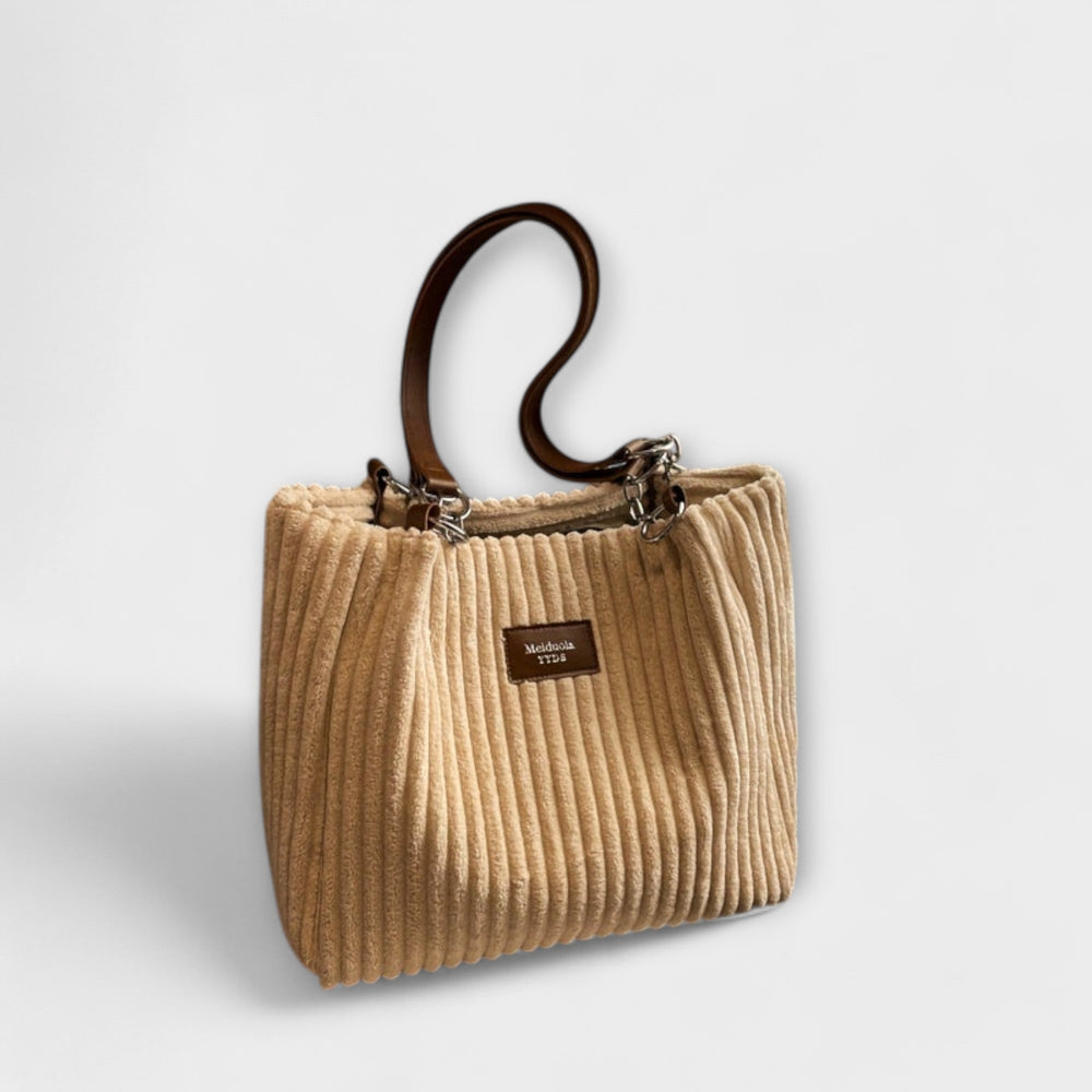 Celestine | Women's Ribbed Chain Shoulder Bag - Image 2