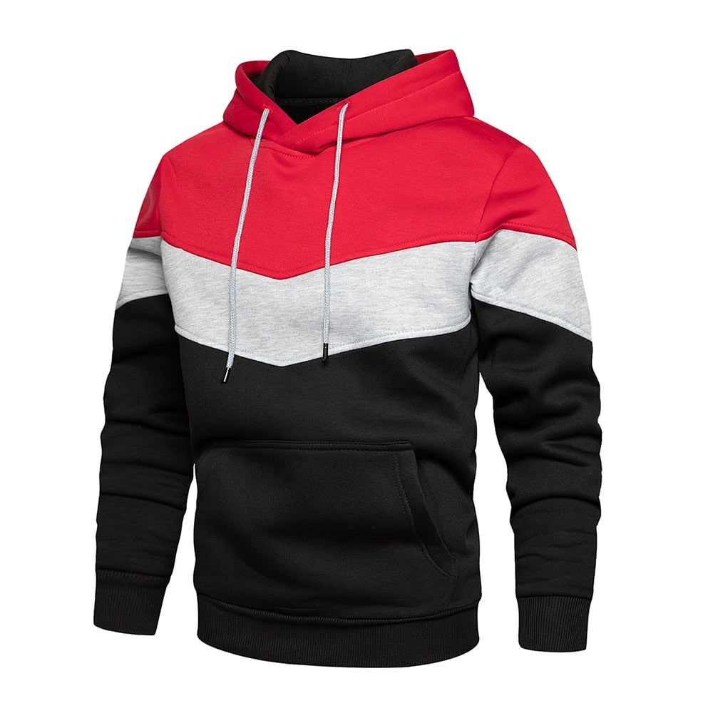 Colveth | Men's Colour Block Pullover Hoodie - Image 1