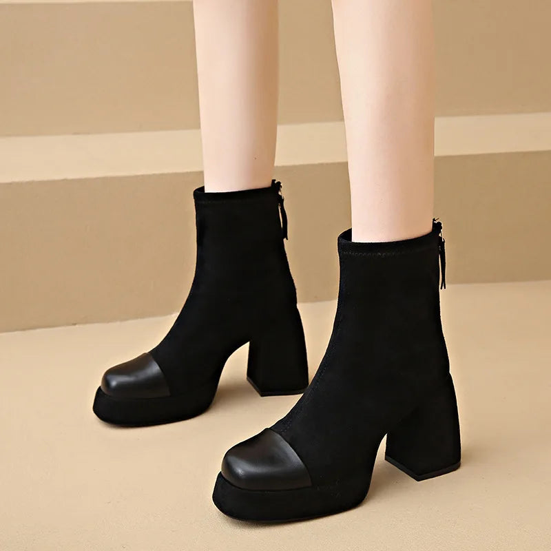 Cordova | Women's Block Heel Platform Ankle Boots - Image 1