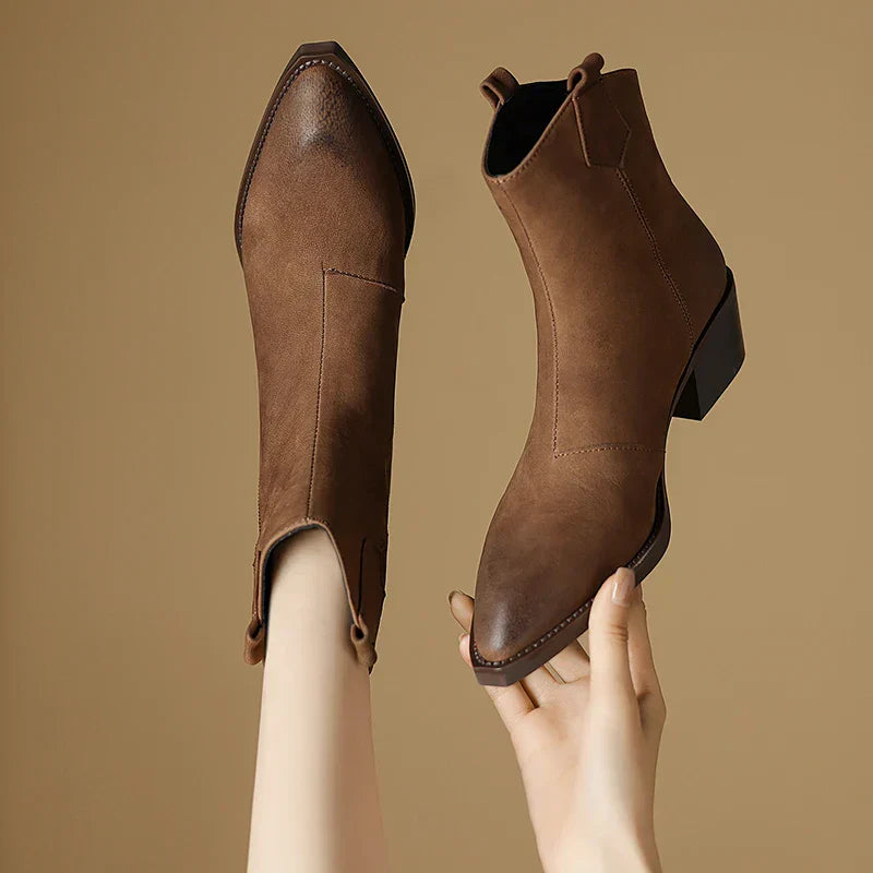 Cordula | Women's Block Heel Ankle Boots - Image 1
