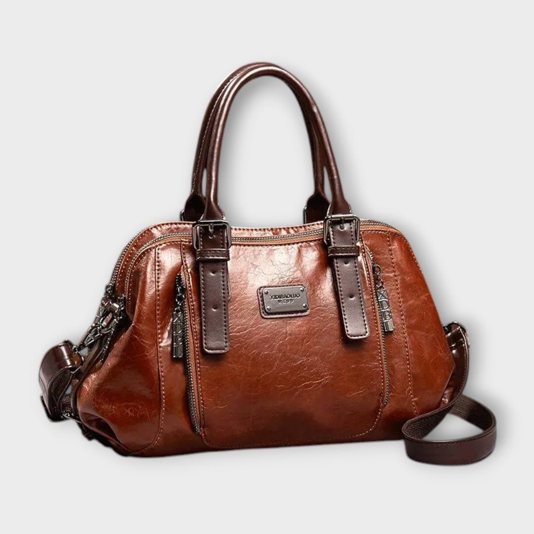 Corinne | Women's Brown Shoulder Handbag - Image 1