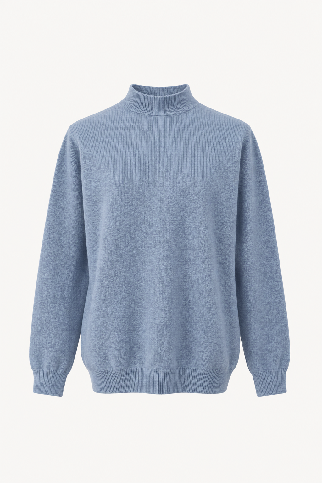 Corven | Men's Mock Neck Knit Sweater - Powder Blue - Image 1