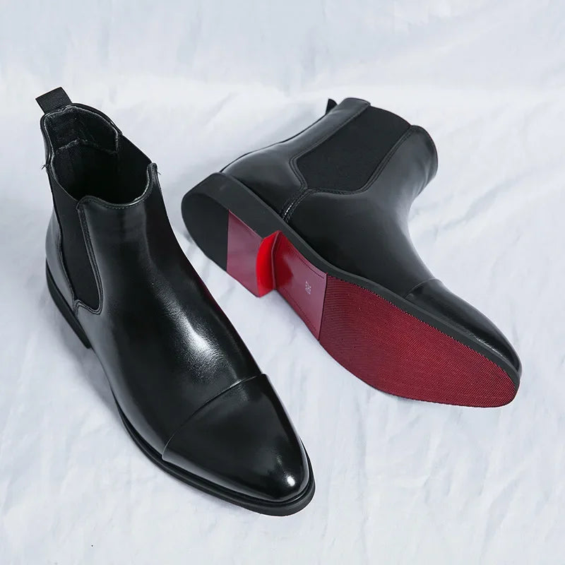Darvell | Men's Ankle Boots Bottom Chelsea - Black - Image 1