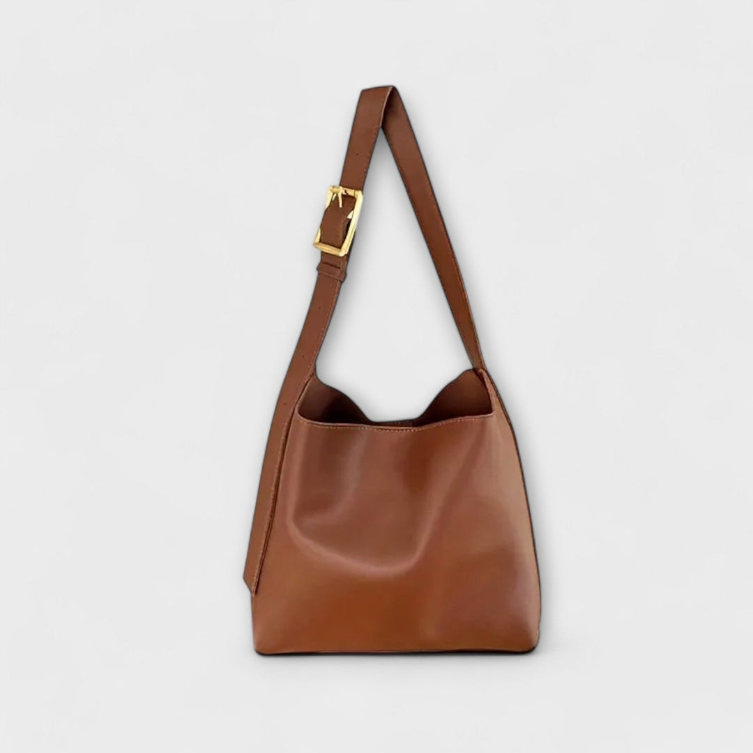 Deirdre | Women's Brown Adjustable Shoulder Bag - Image 1