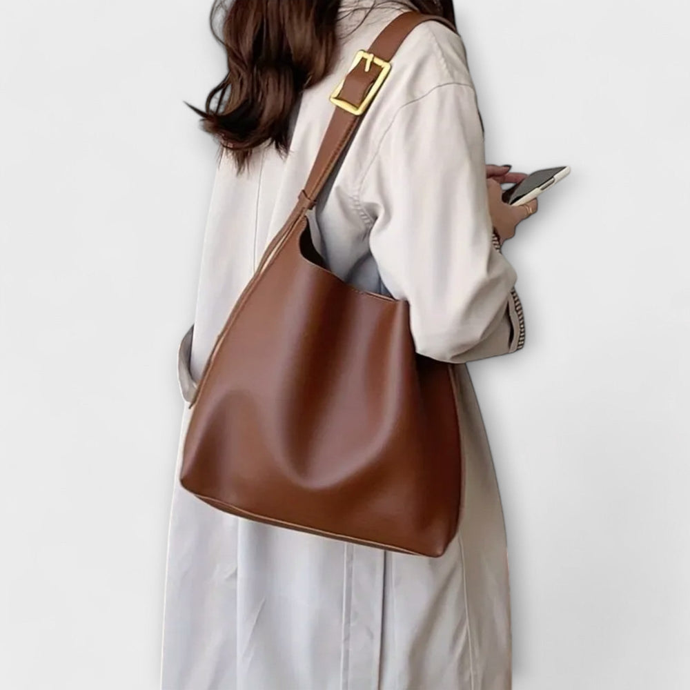 Deirdre | Women's Brown Adjustable Shoulder Bag - Image 2
