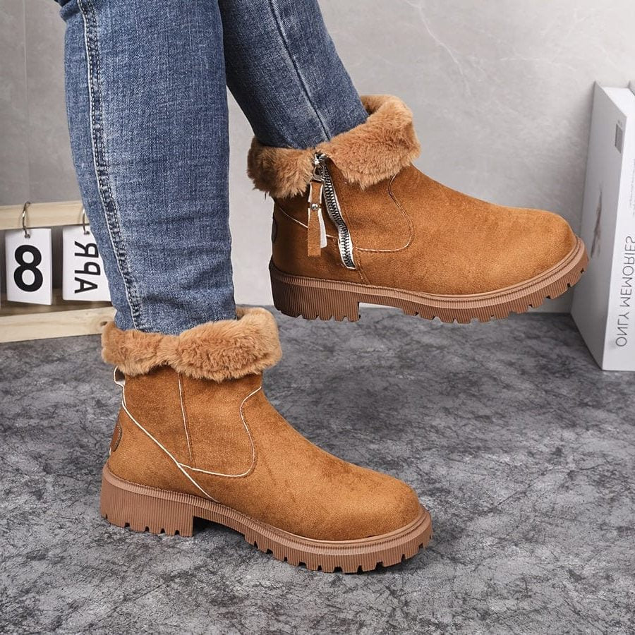 Delvaine | Women's Fur-Trimmed Winter Ankle Boots - Image 2