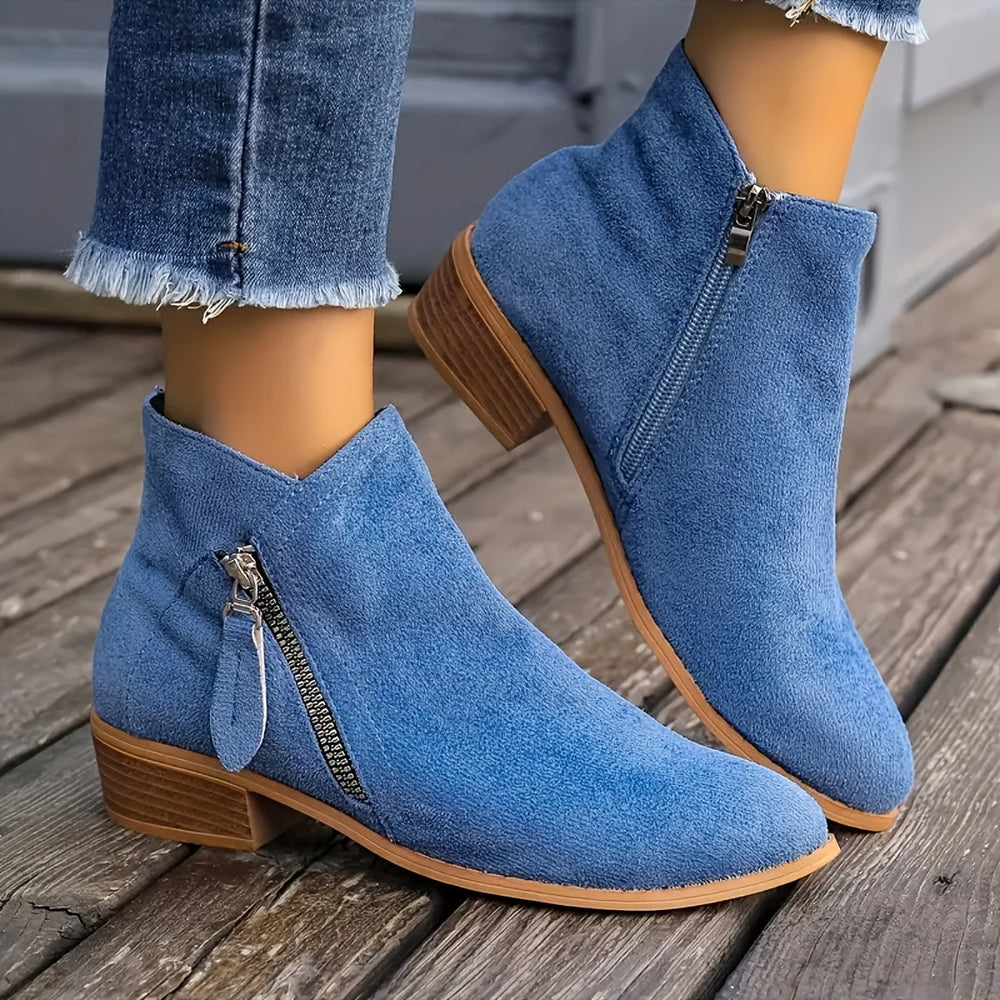 Delvorne | Women's Ankle Boots Block Heel - Image 2