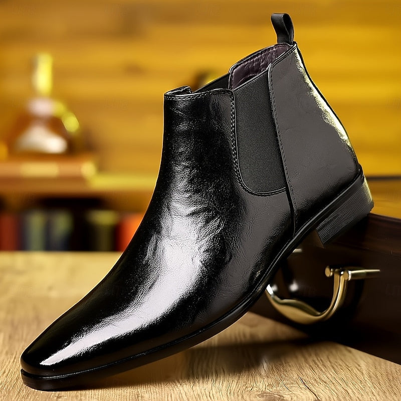 Dorvan | Men's Slip-On Chelsea Ankle Boots - Brown - Image 2