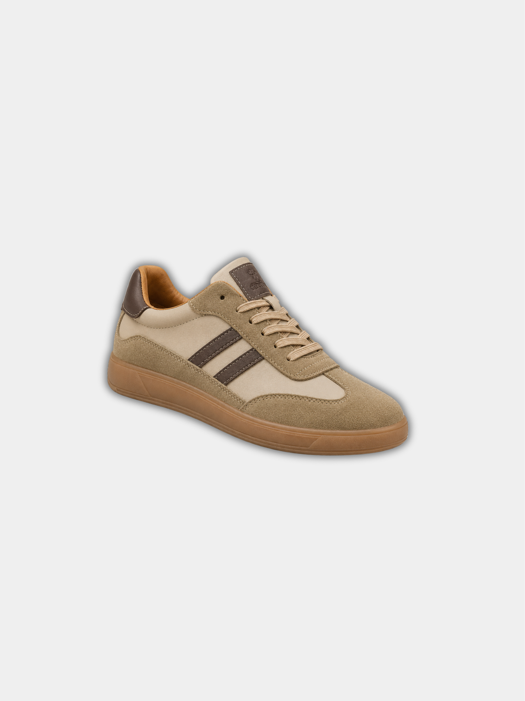 Dravelle | Women's Retro Suede Low-Top Sneakers - Beige - Image 1