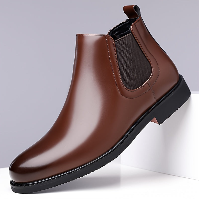Draven | Men's Slip-On Chelsea Boots in Brown - Brown - Image 1