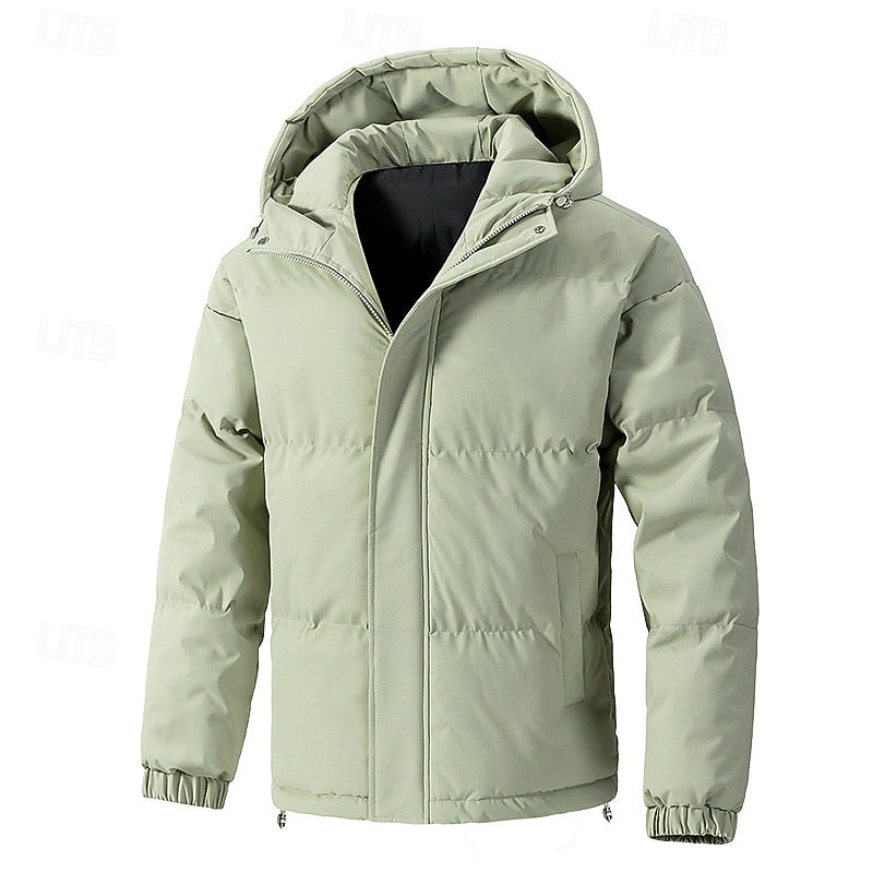 Draveth | Men's Insulated Hooded Puffer Jacket - Sage - Image 1