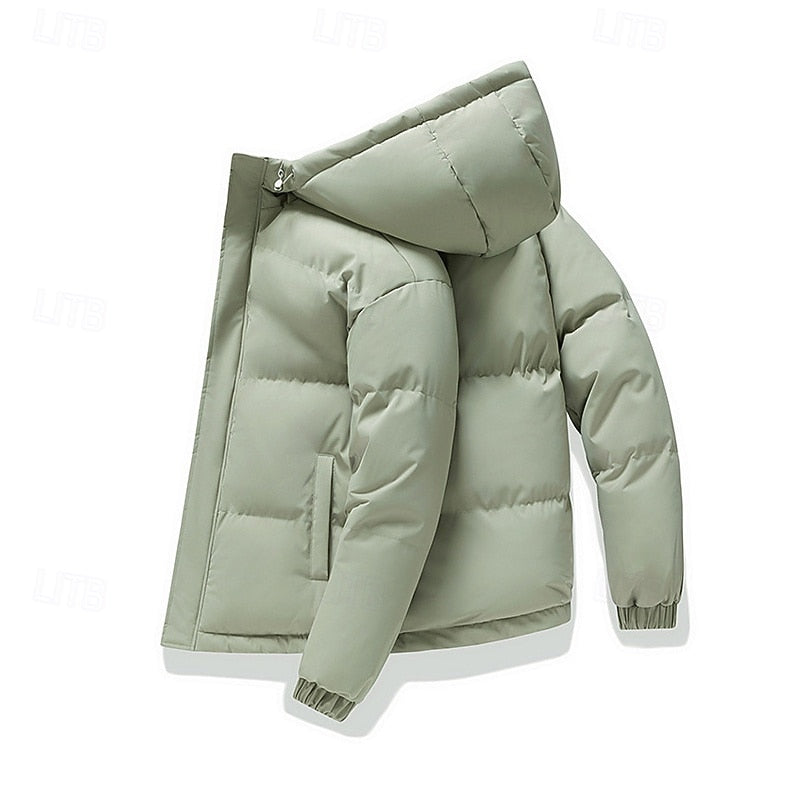 Draveth | Men's Insulated Hooded Puffer Jacket - Sage - Image 2