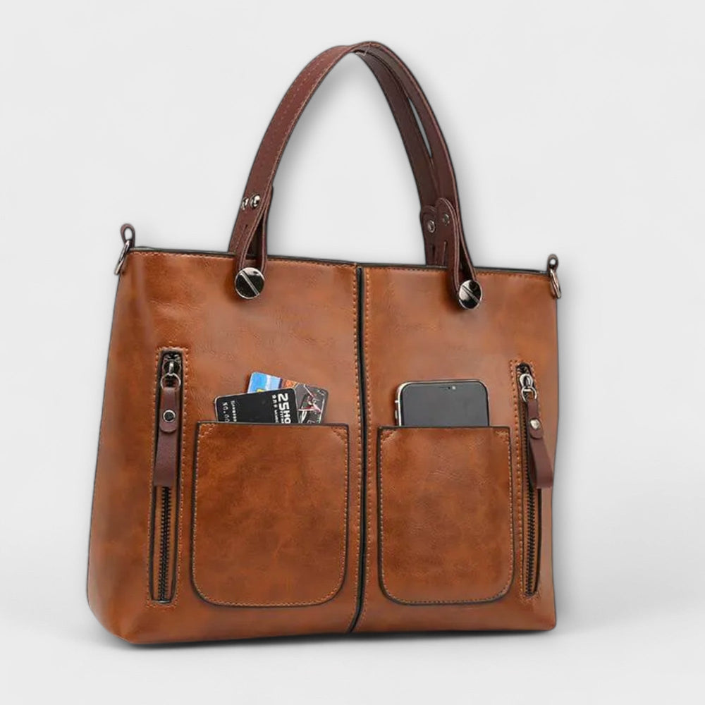 Drusilla | Women's Multi-Pocket Structured Handbag - Image 2