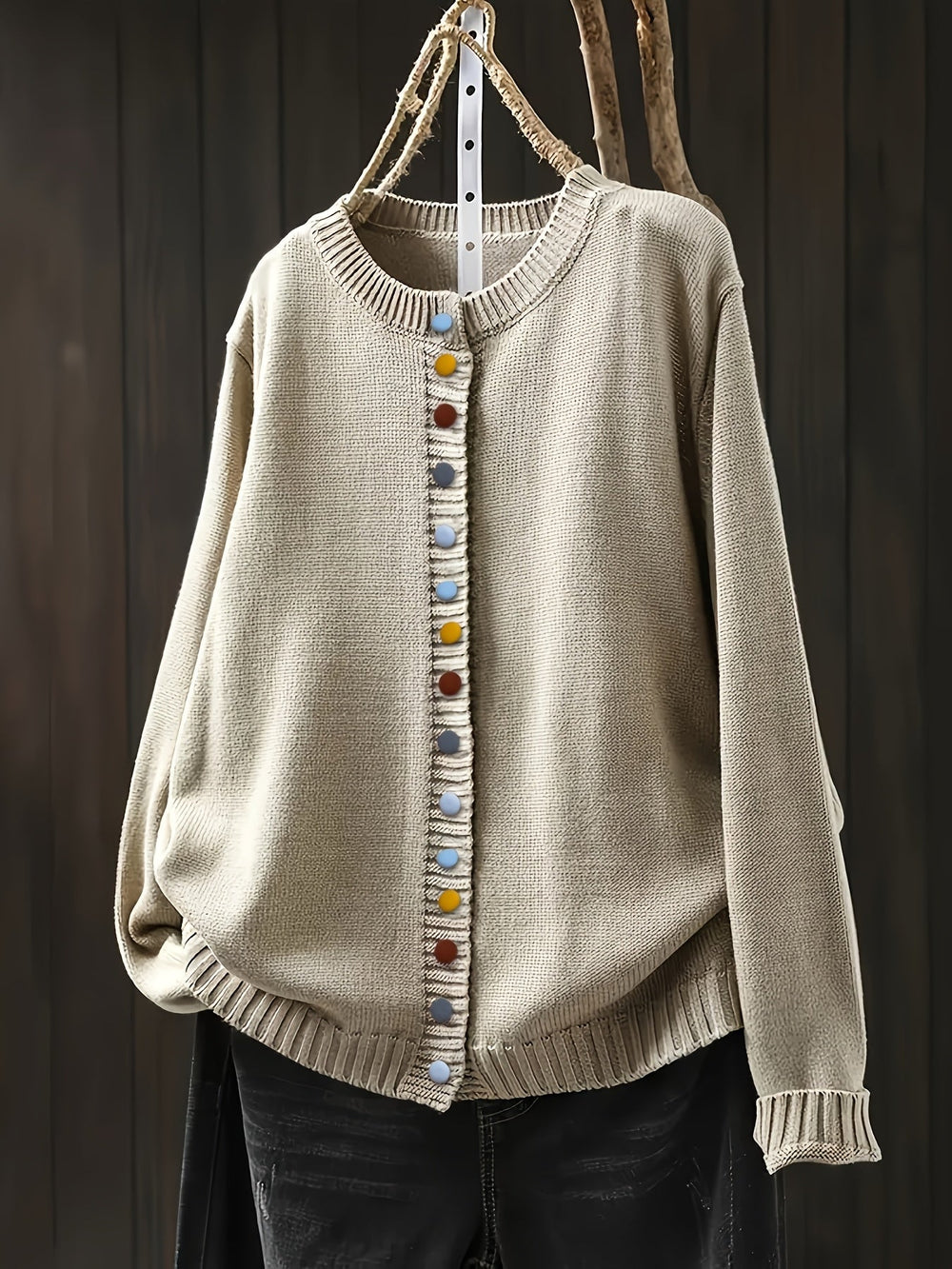 Elara | Women's Button Up Long Sleeve Cardigan - Image 2
