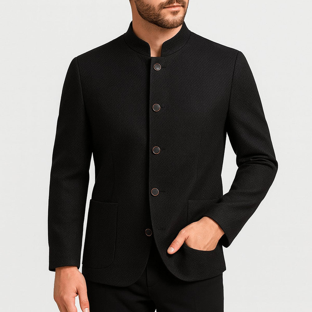 Eldran | Men's Mandarin Collar Winter Jacket - Image 2