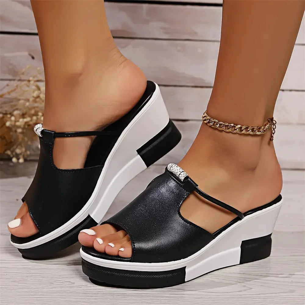 Elinora | Women's Platform Wedge Sandals - Image 1