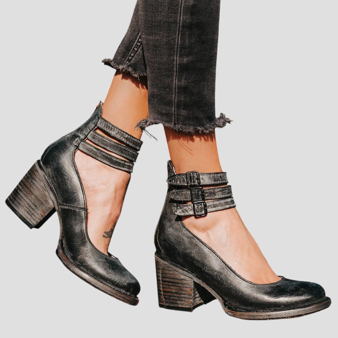 Eulalia | Women's Block Heel Ankle Boots - Image 1
