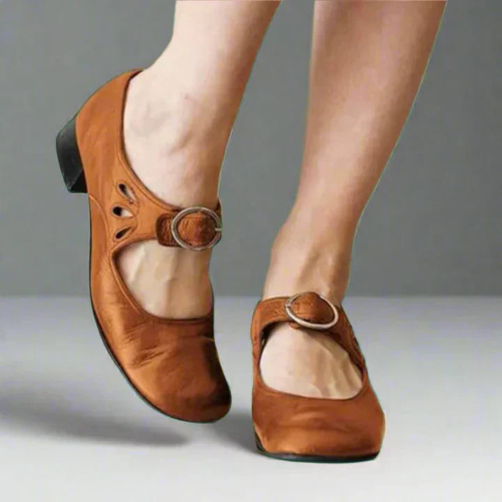 Evanna | Women's Mary Jane Block Heel Shoes - Image 1