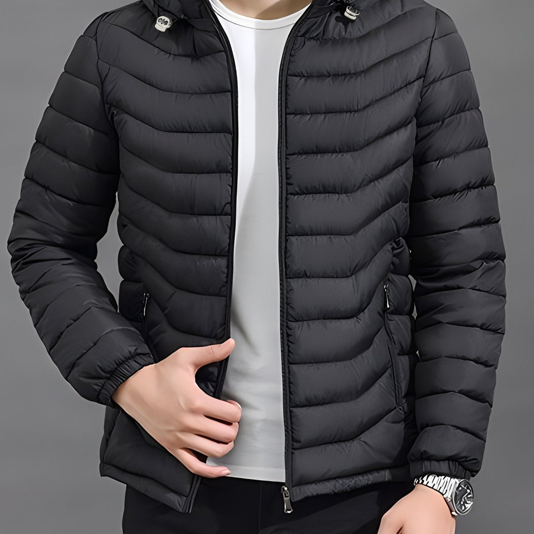 Fenmore | Men's Hooded Puffer Jacket - Black - Image 1