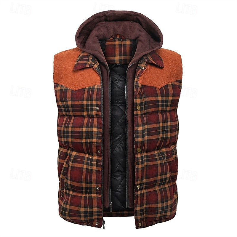 Fennwick | Men's Quilted Vest Jacket with Hood - Image 1