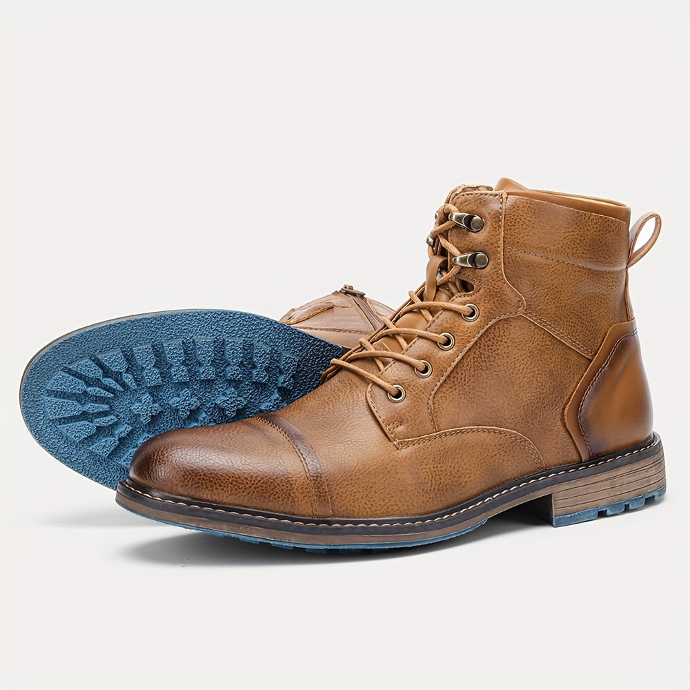 Fenwick | Men's Lace-Up Ankle Boot - Camel - Image 1