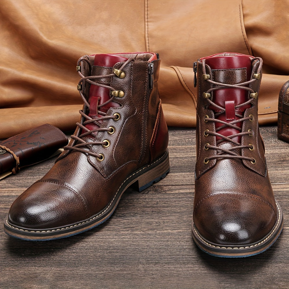 Fenwick | Men's Lace-Up Ankle Boot - Camel - Image 2