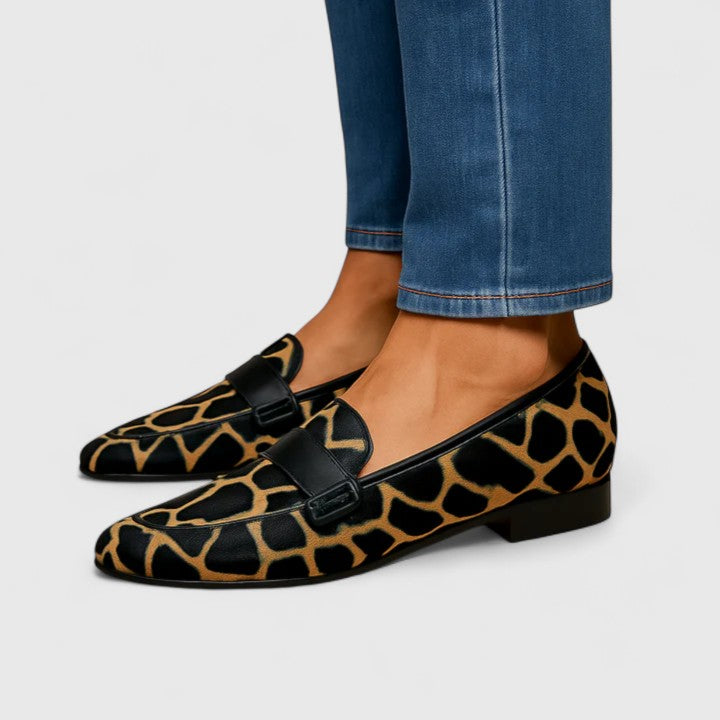 Fionnuala | Women's Animal Print Loafers - Image 1