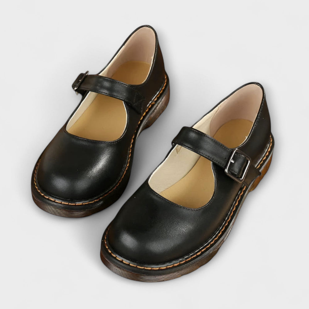 Francesca | Women's Brown Mary Jane Shoes - Image 2