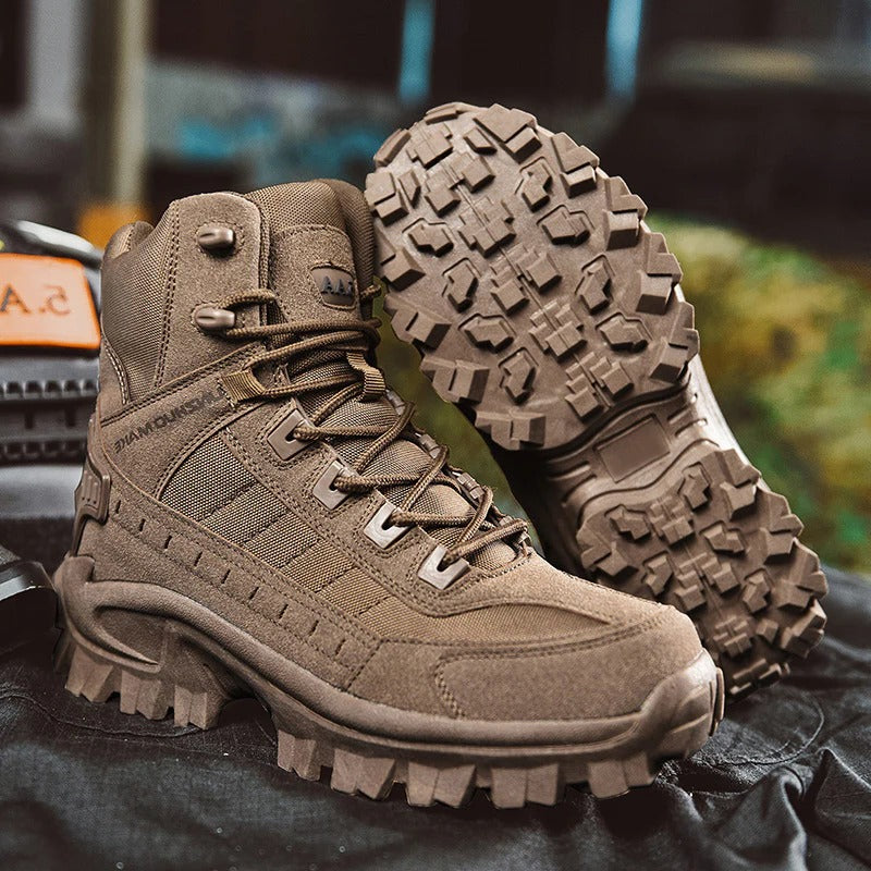 Gavrick | Men's Tactical Ankle Boots - Olive Green - Image 2