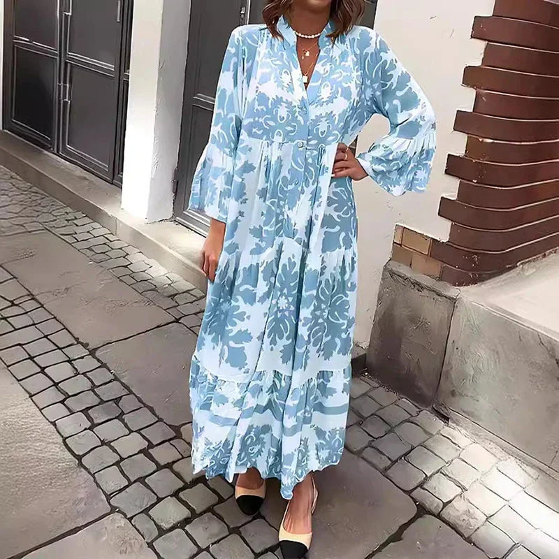 Lennox | Women's Floral Long Sleeve Maxi Dress - Image 2