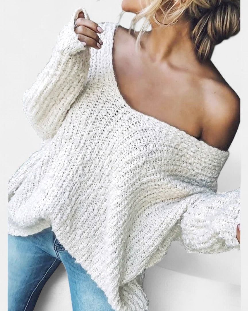 Lorravel | Women's Off-Shoulder Knit Sweater - Image 2