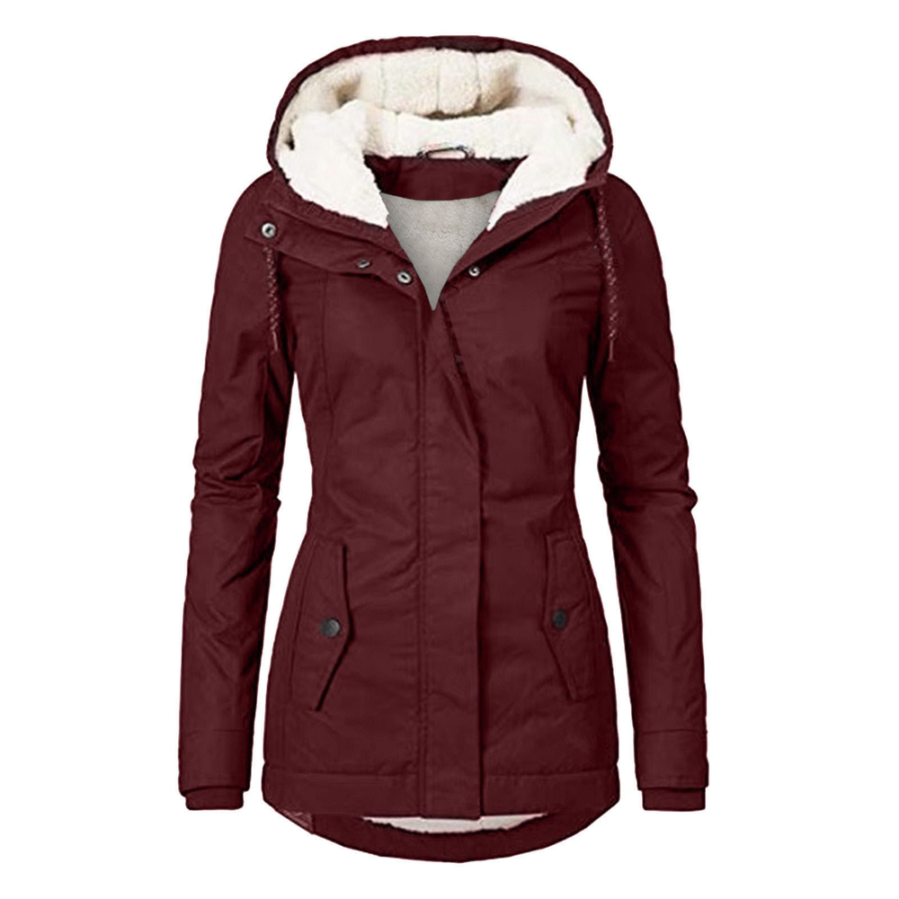 Marvelle | Women's Fleece-Lined Hooded Winter Coat - Image 2
