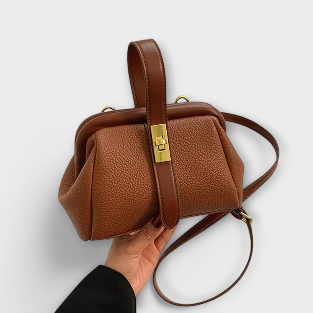 Orinthia | Women's Top Handle Mini Crossbody Bag - Brown - Image 1