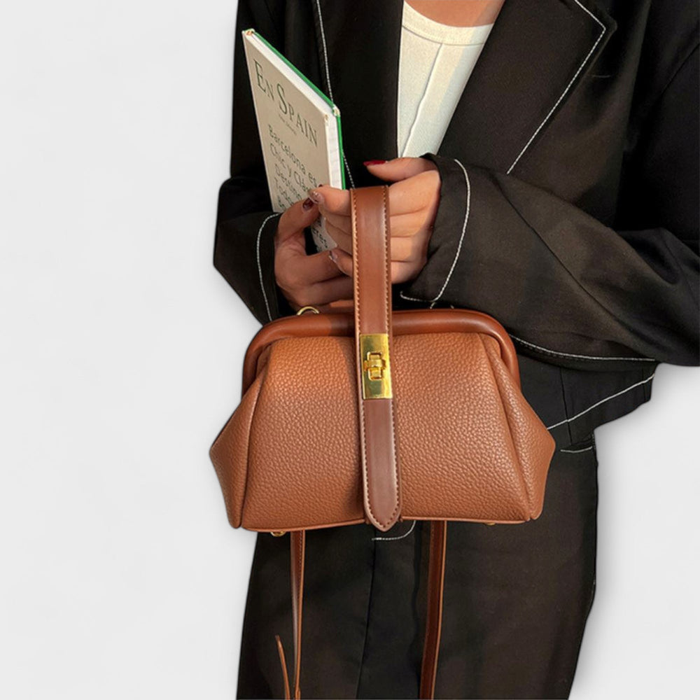 Orinthia | Women's Top Handle Mini Crossbody Bag - Brown - Image 2