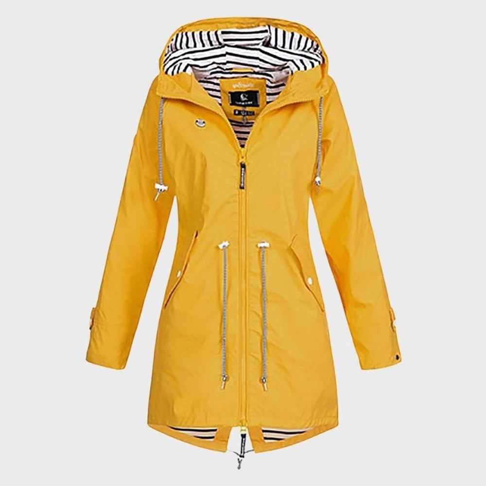 Orlaith | Women's Winter Coat Waterproof Hooded Raincoat - Red - Image 2