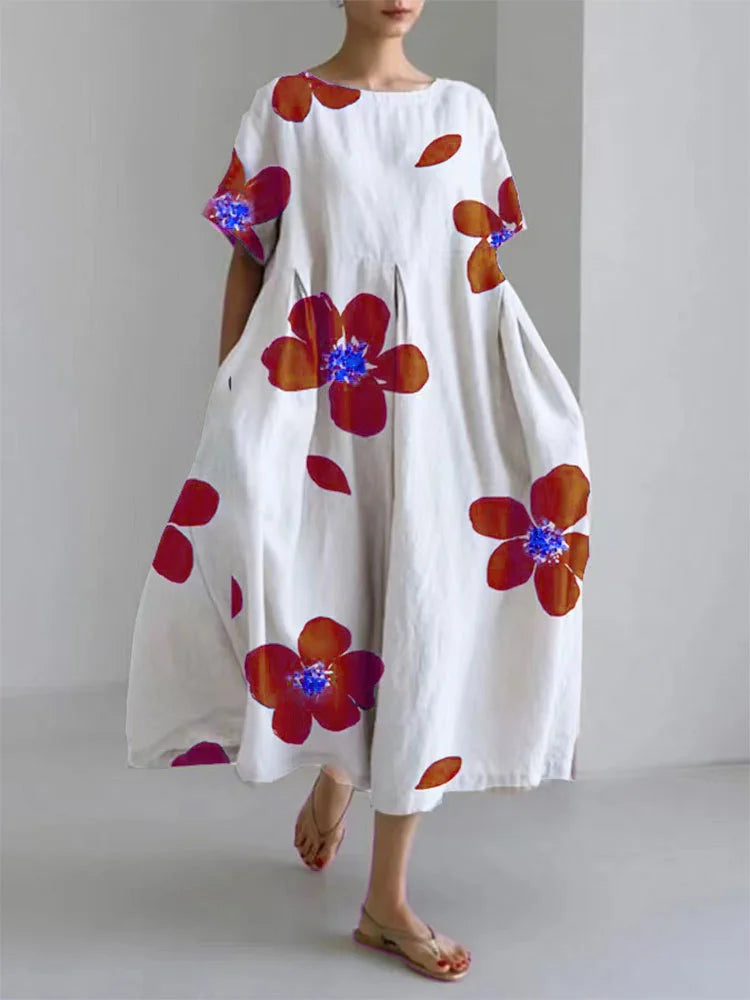 Primula | Women's Floral Short Sleeve Maxi Dress - Image 1