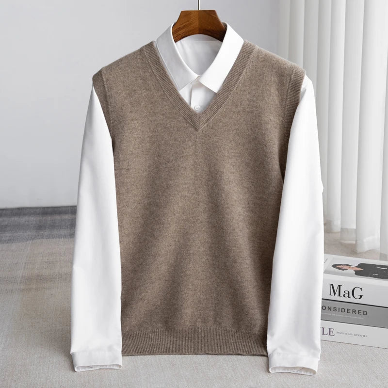 Ravindel | Women's Knit Sweater Vest - Light Blue - Image 2