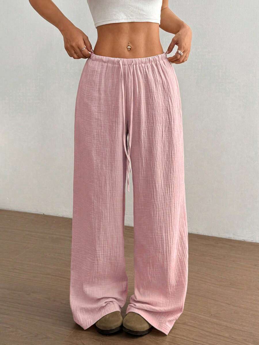 Reeve | Women's Casual Wide Leg Drawstring Pants - Image 1