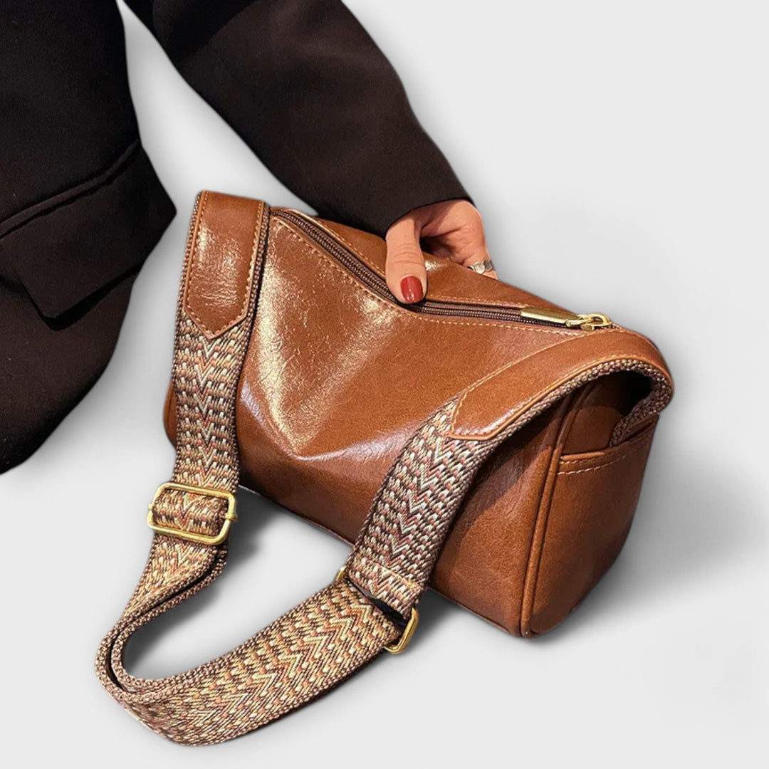 Rhiannon | Women's Woven Strap Shoulder Bag - Image 1