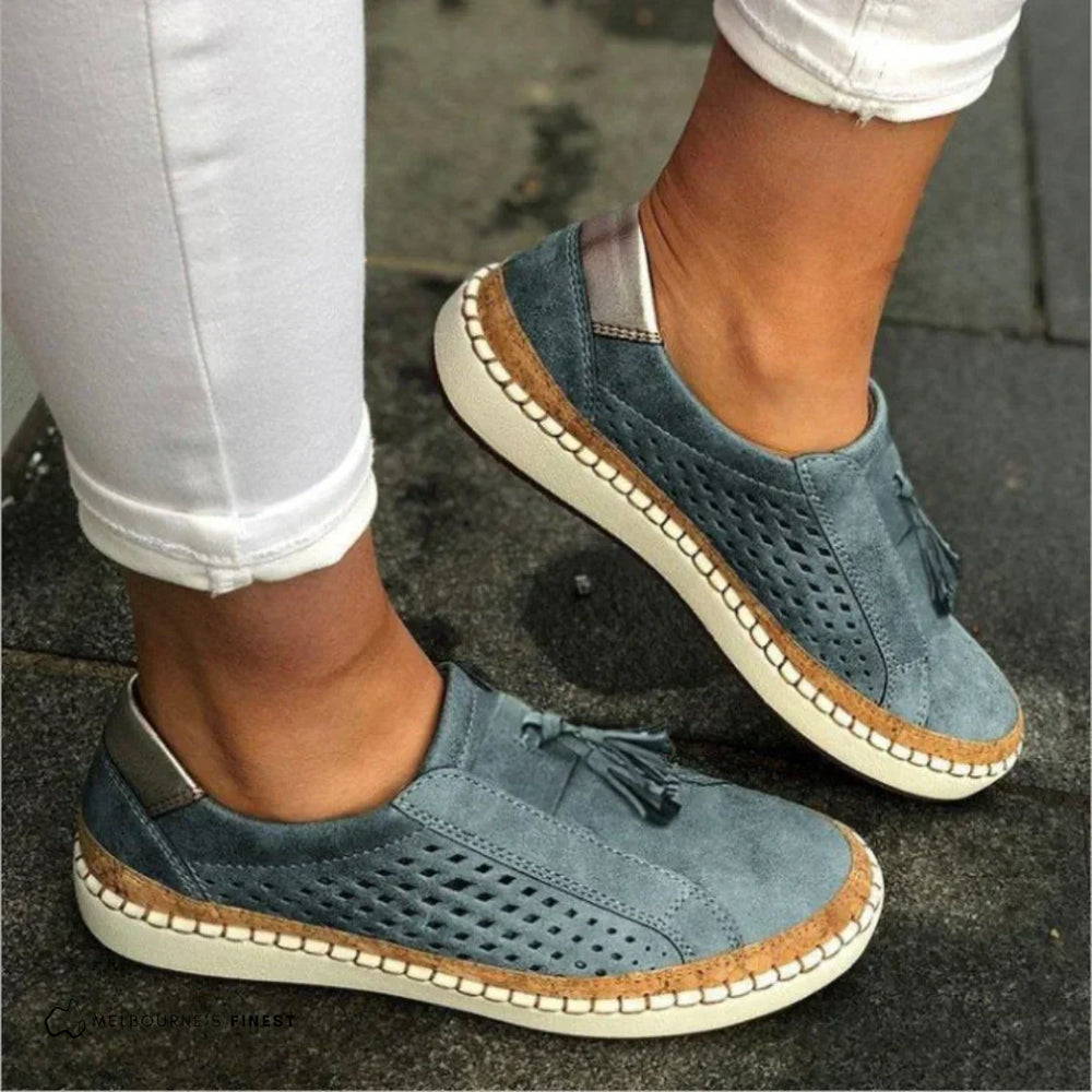 Rosabella | Women's Slip On Perforated Sneakers - Image 2
