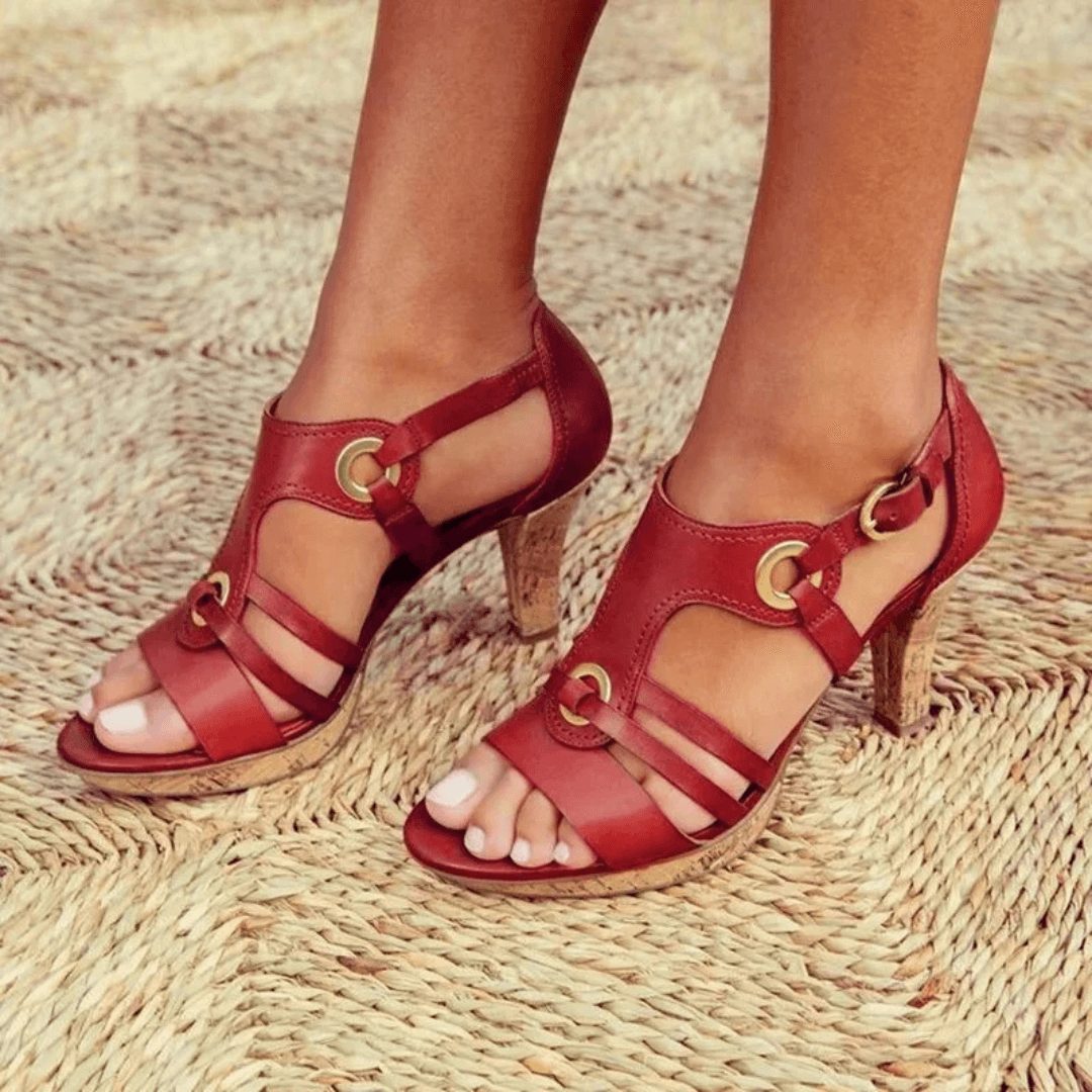 Seraphira | Women's Strappy Block Heel Sandals - Image 1