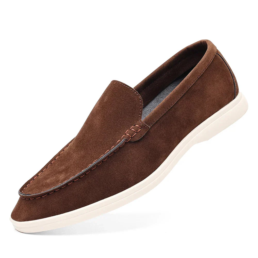Solvara | Women's Suede Loafer Slip-On Flat - Image 2