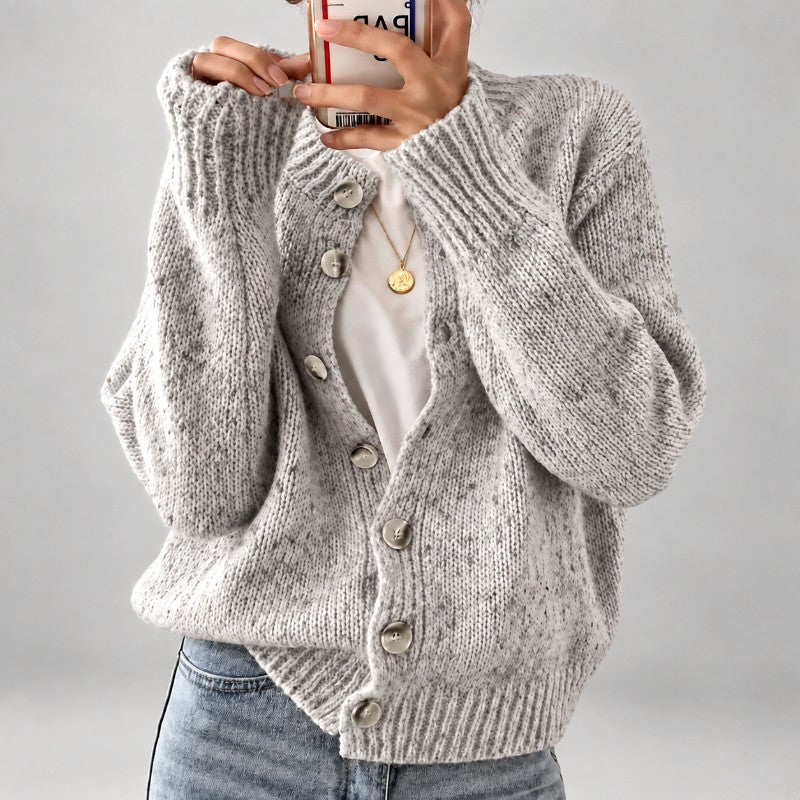 Sorella | Women's Chunky Knit Button-Up Cardigan - Image 1