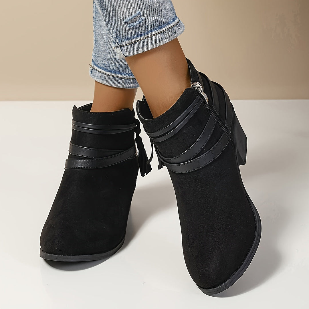Sorrel | Women's Chelsea Ankle Boot with Block Heel - Black - Image 1