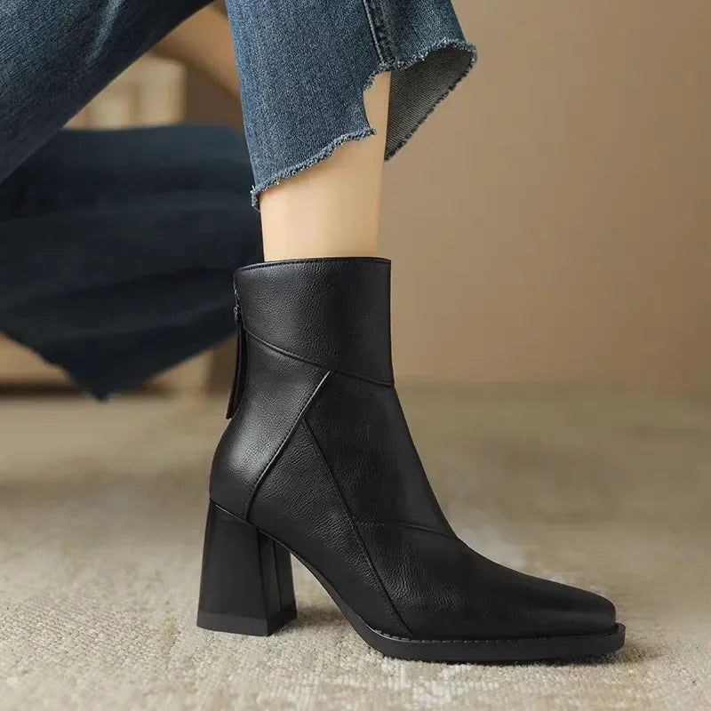 Sorvaine | Women's Ankle Boots Block Heel - Image 2